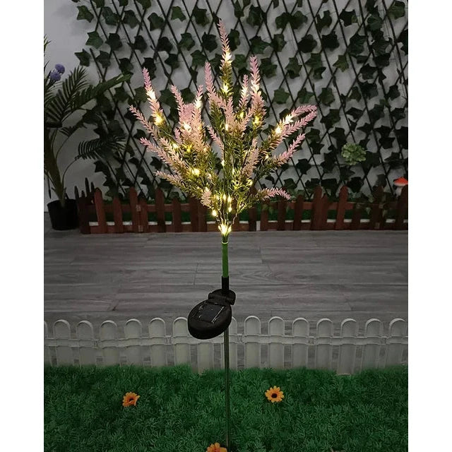 BowLift | Luminous Bloom - Solar LED Garden Flower Lights for Outdoor Décor, Waterproof, Energy Efficient Lavender Design
