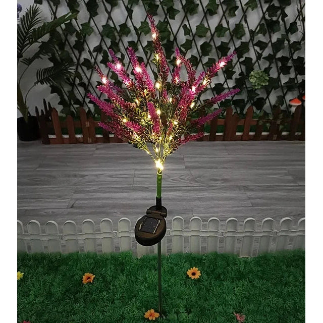 BowLift | Luminous Bloom - Solar LED Garden Flower Lights for Outdoor Décor, Waterproof, Energy Efficient Lavender Design