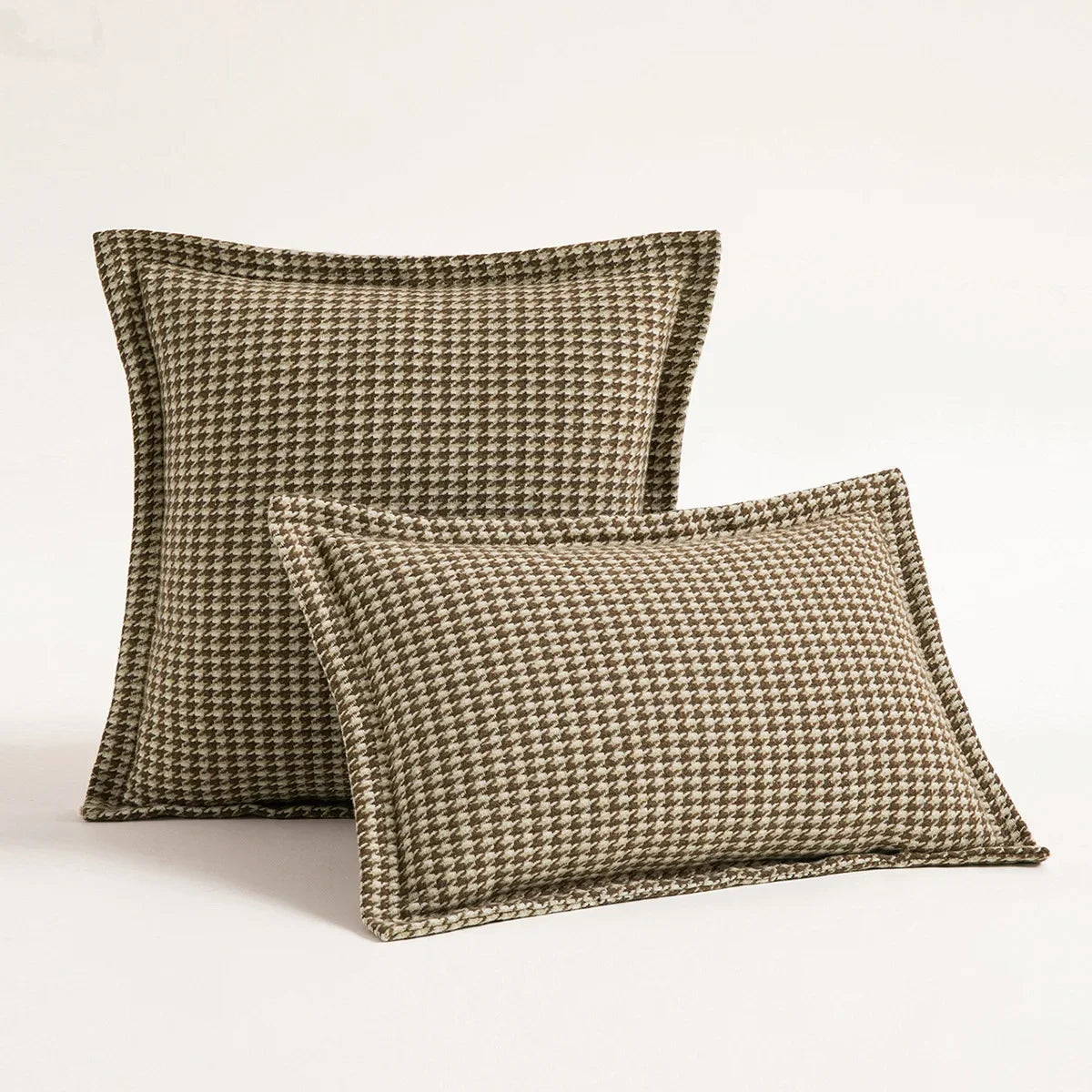 BowLift | Houndstooth Orange Jacquard Pillowcase