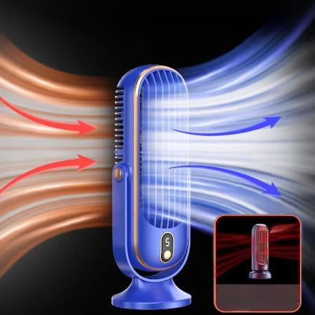 BowLift | Compact High-Power Portable Desktop Fan - USB Rechargeable