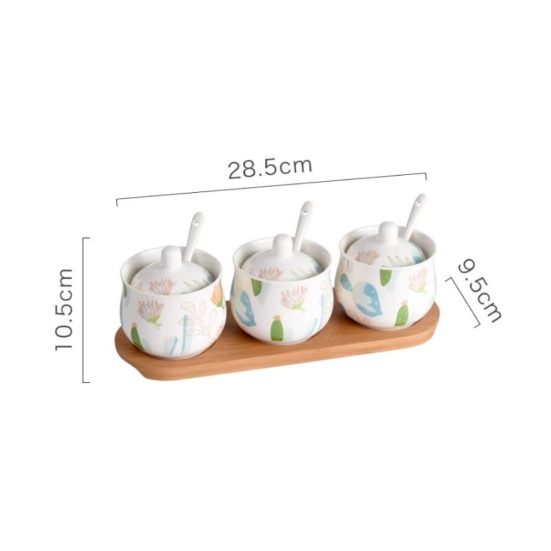 BowLift | Charming Ceramic Spice Jar Set