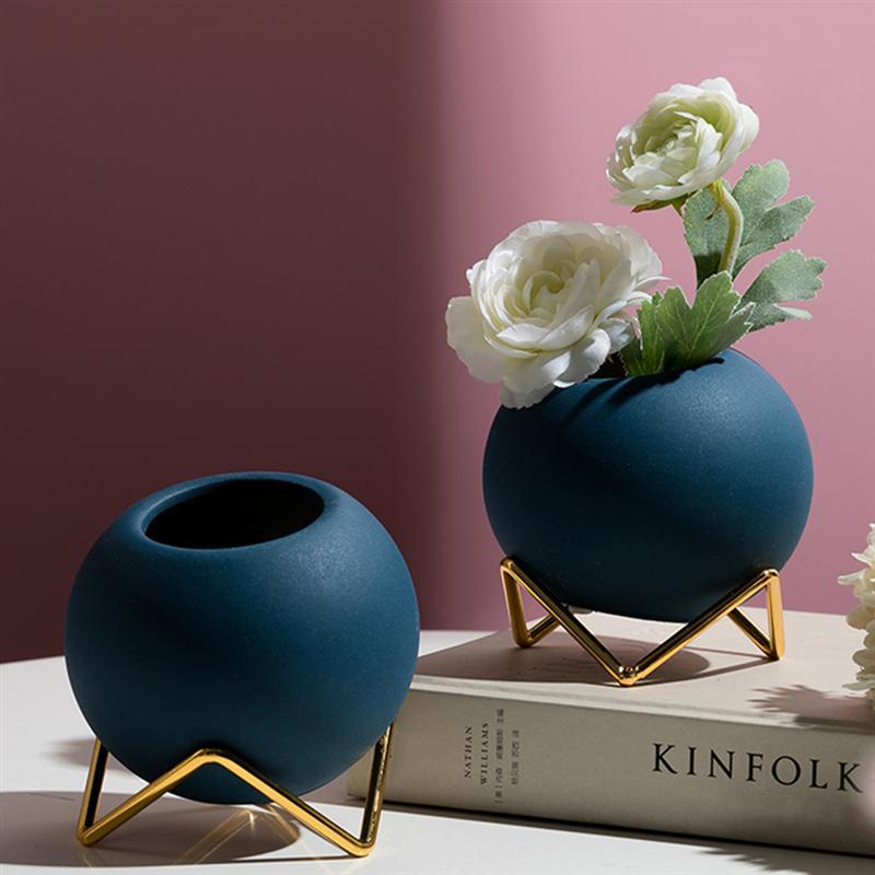 BowLift | Abstract Colors Ceramic Flower Pots with Stand