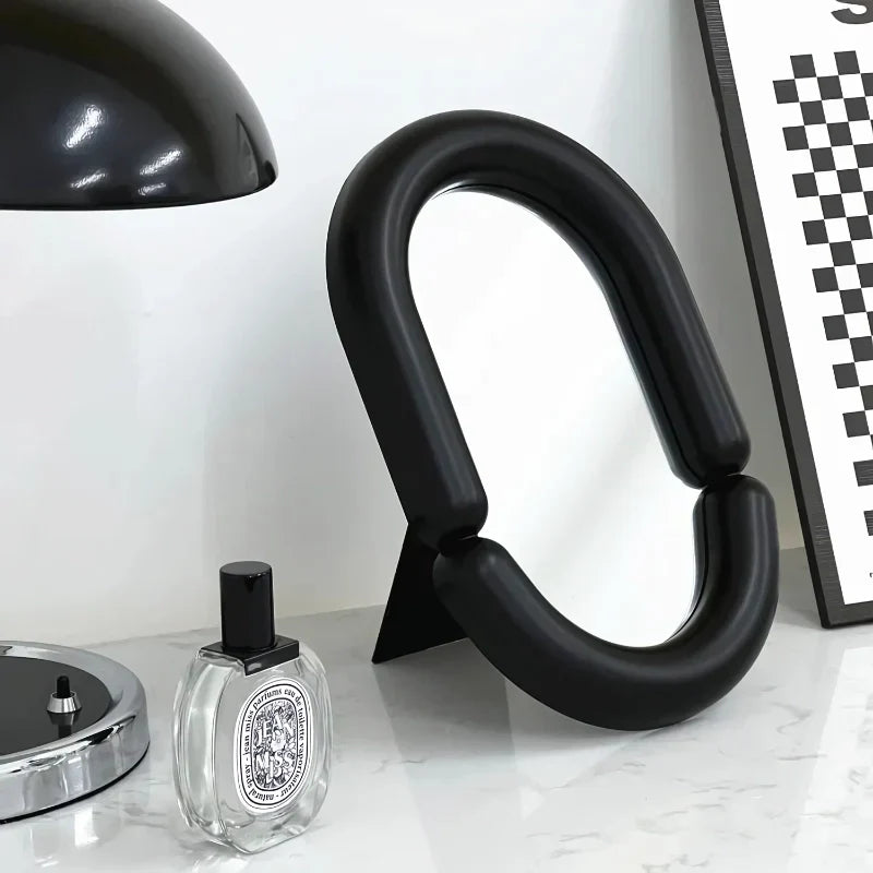BowLift | Elegant Irregular Oval Shaped Tabletop Mirror for Home Décor