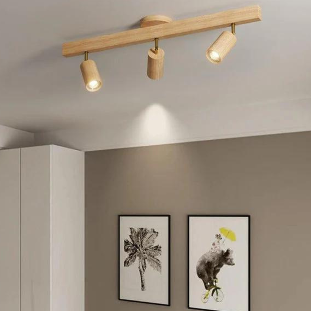 BowLift | Adjustable Wooden Ceiling Spotlight - EcoLux