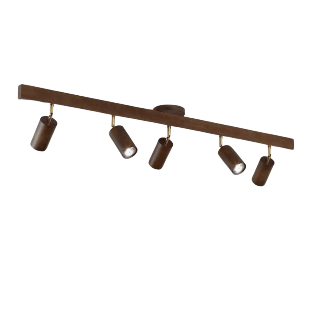 BowLift | EcoLux Adjustable Wooden Ceiling Spotlight with LED Bulb Included