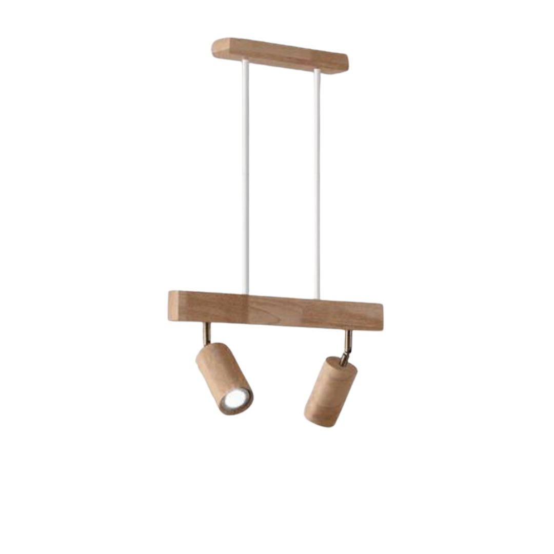 BowLift | EcoLux Adjustable Wooden Ceiling Spotlight with LED Bulb Included