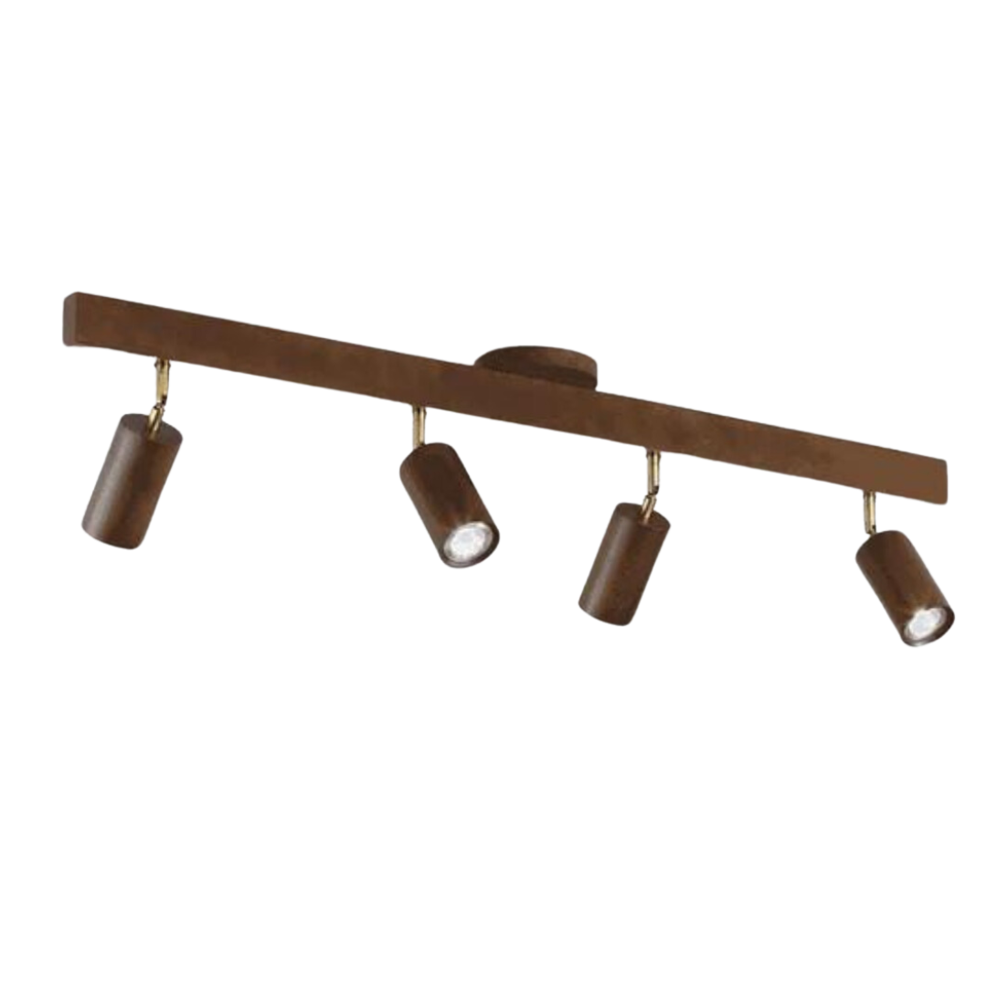 BowLift | EcoLux Adjustable Wooden Ceiling Spotlight with LED Bulb Included