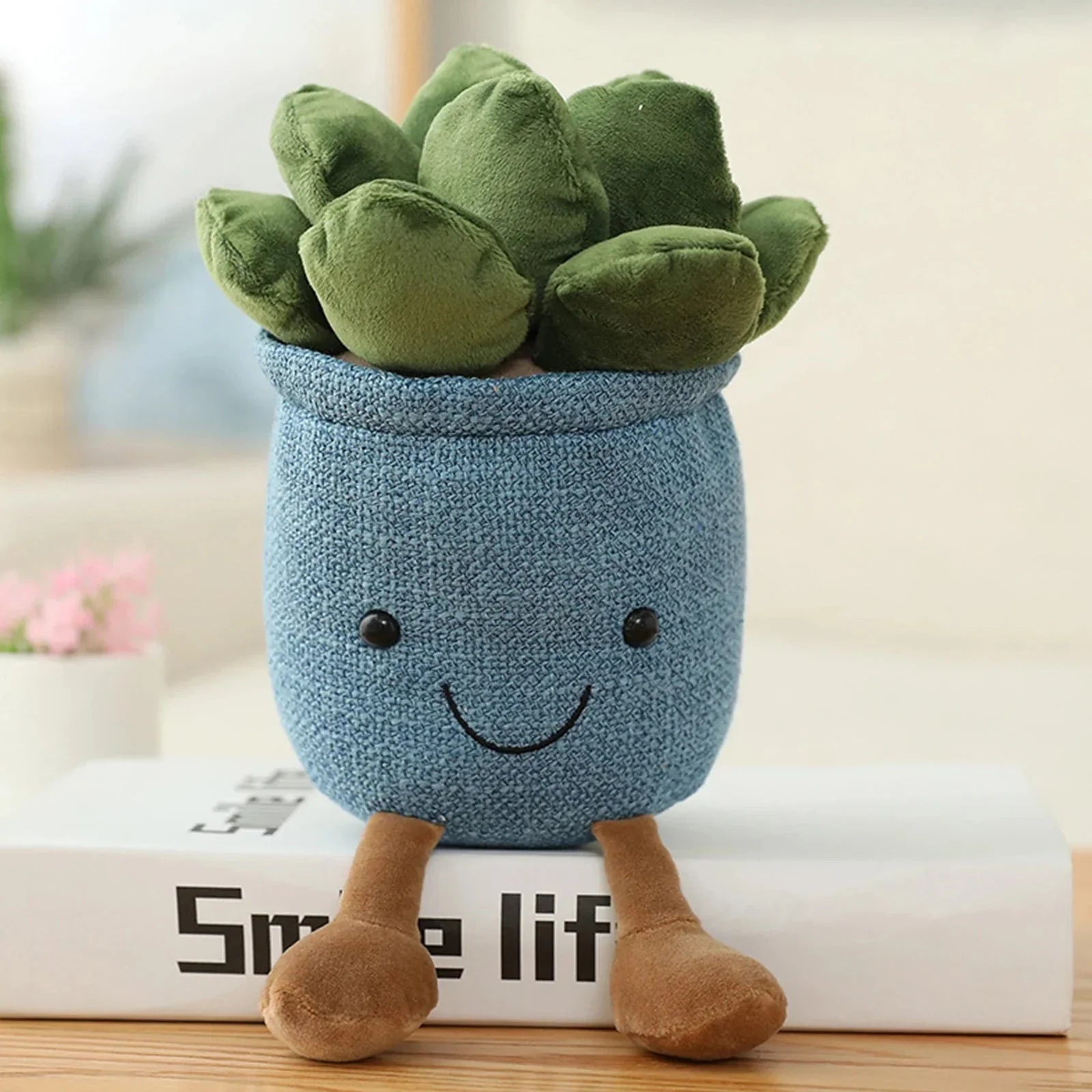 BowLift | Adorable Succulent Plush Cushion: Soft, Cuddly Plant Decoration