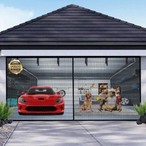 BowLift | AeroShield Bug-Free Garage Screen | Magnetic mesh garage door screen for fresh airflow and insect protection