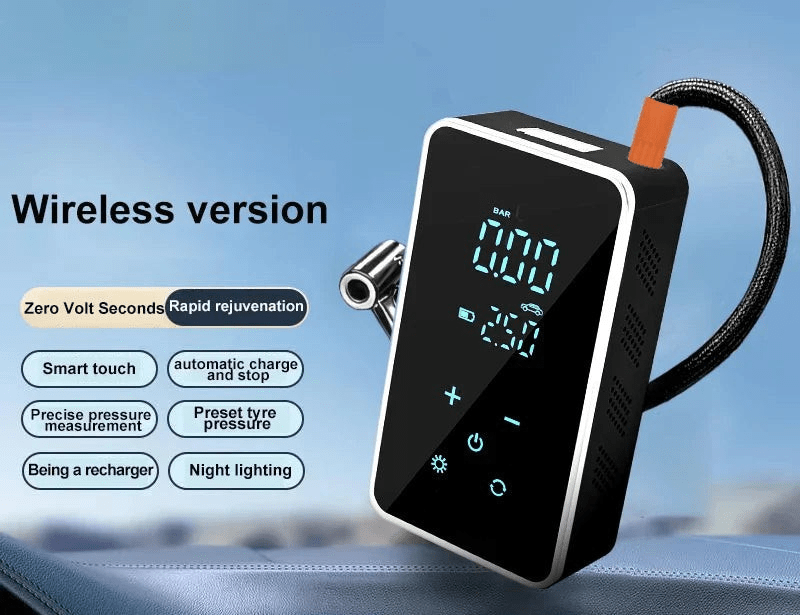 BowLift | AirMax Touch – Portable electric air pump with touchscreen & 150 PSI