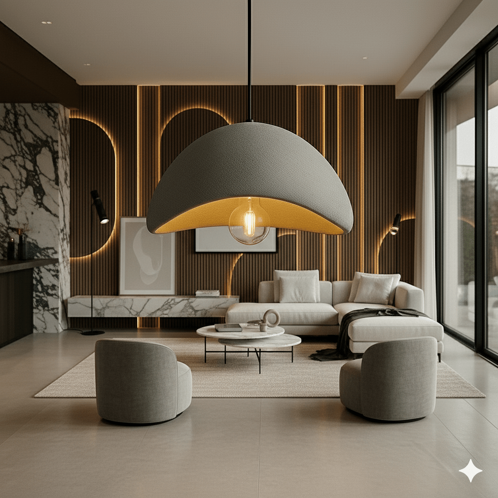 BowLift | AMBRA SHINE – Elegant Pendant Light with Dimmable Warm Glow