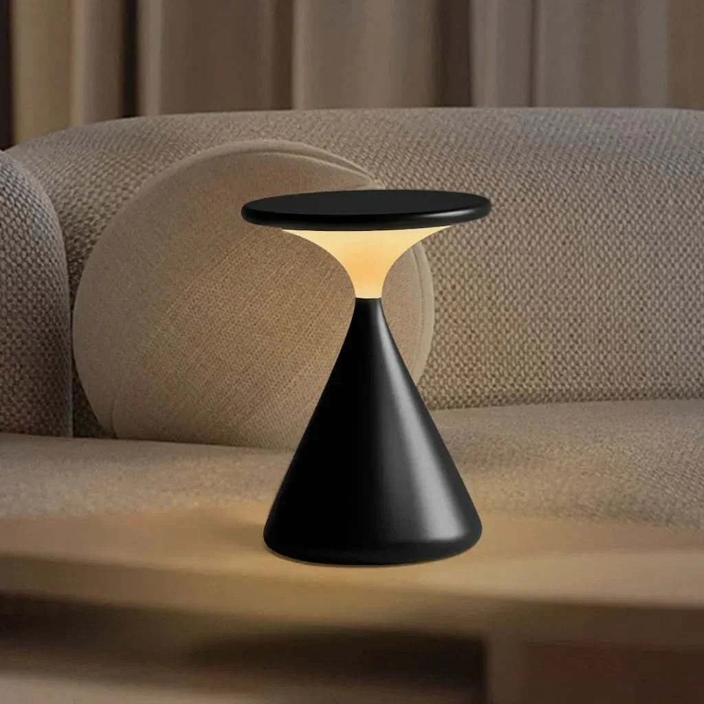BowLift | Hourglass Cordless LED Table Lamp with Touch Dimmer