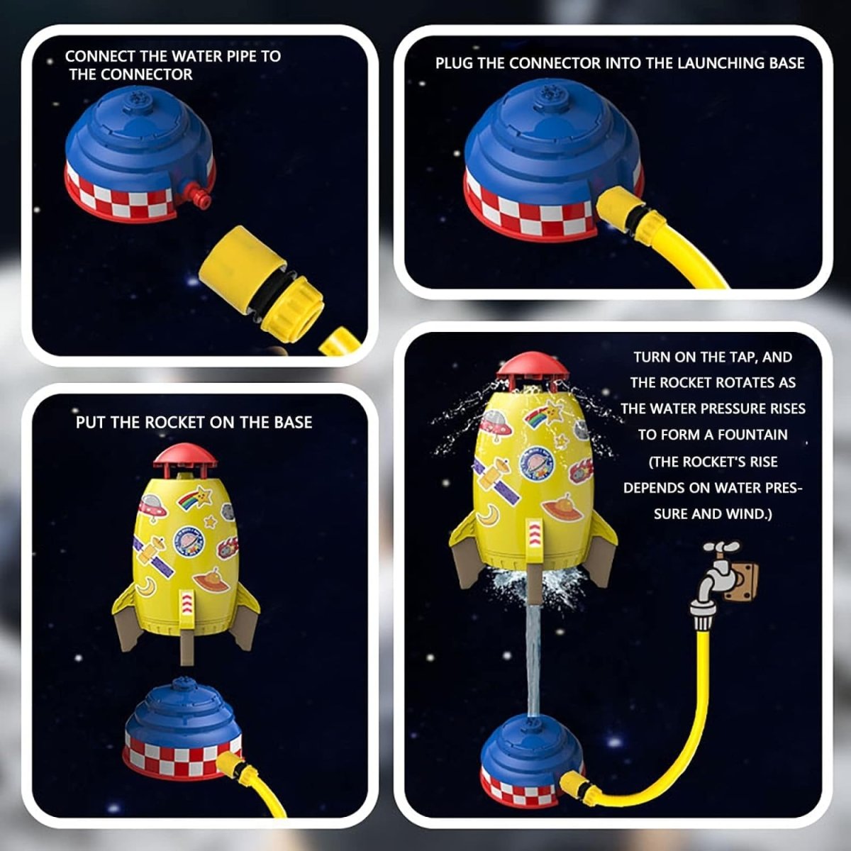 BowLift | AQUASPIN – 360° Rotating Water Sprinkler Toy for Kids