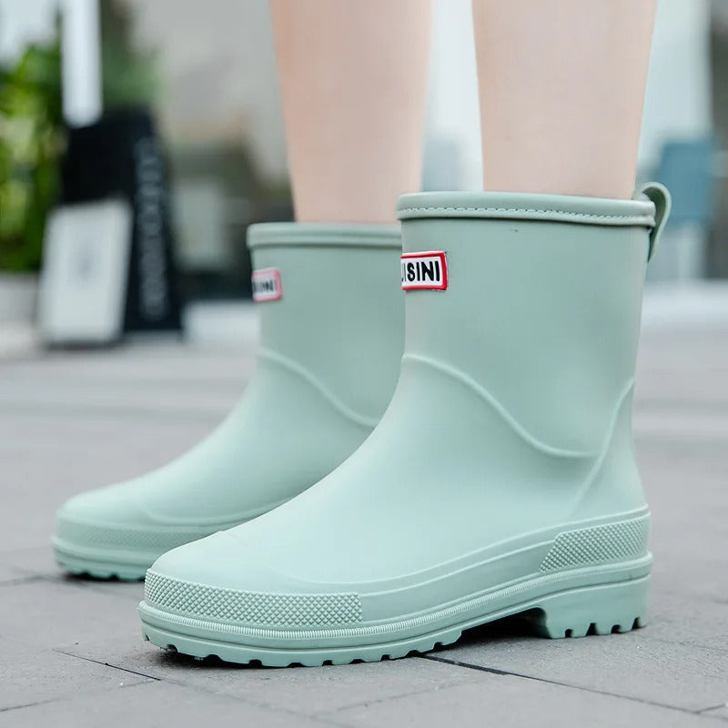 BowLift | AquaStride 2.0 | Stylish Mid-Calf Waterproof Rain Boots for Women