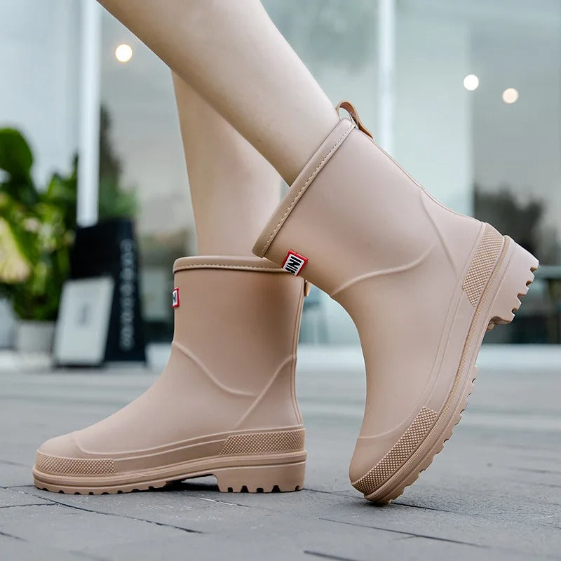 BowLift | AquaStride 2.0 | Stylish Mid-Calf Waterproof Rain Boots for Women