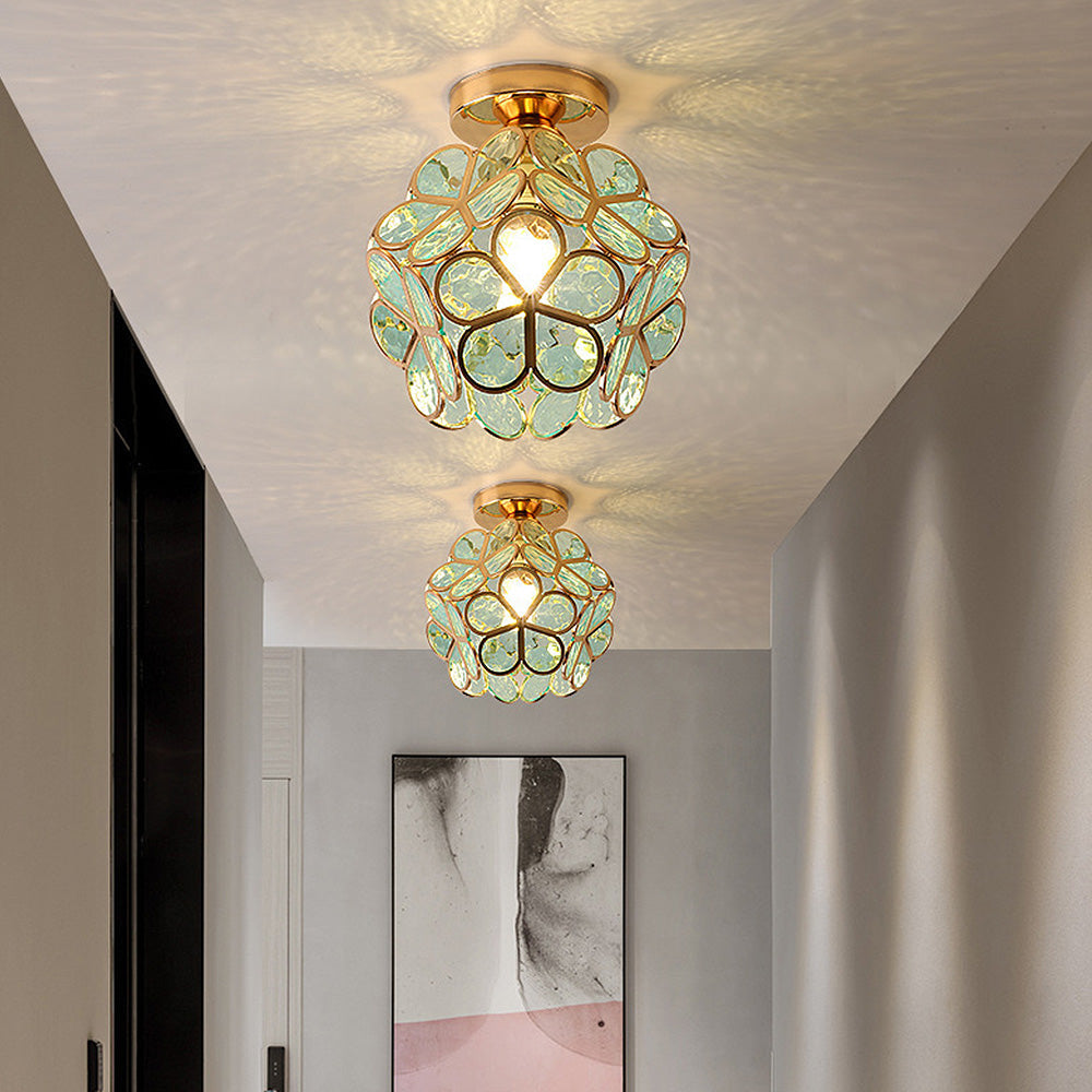 BowLift | Artistic Glass Ceiling Light with Floral Design - FlowerHall