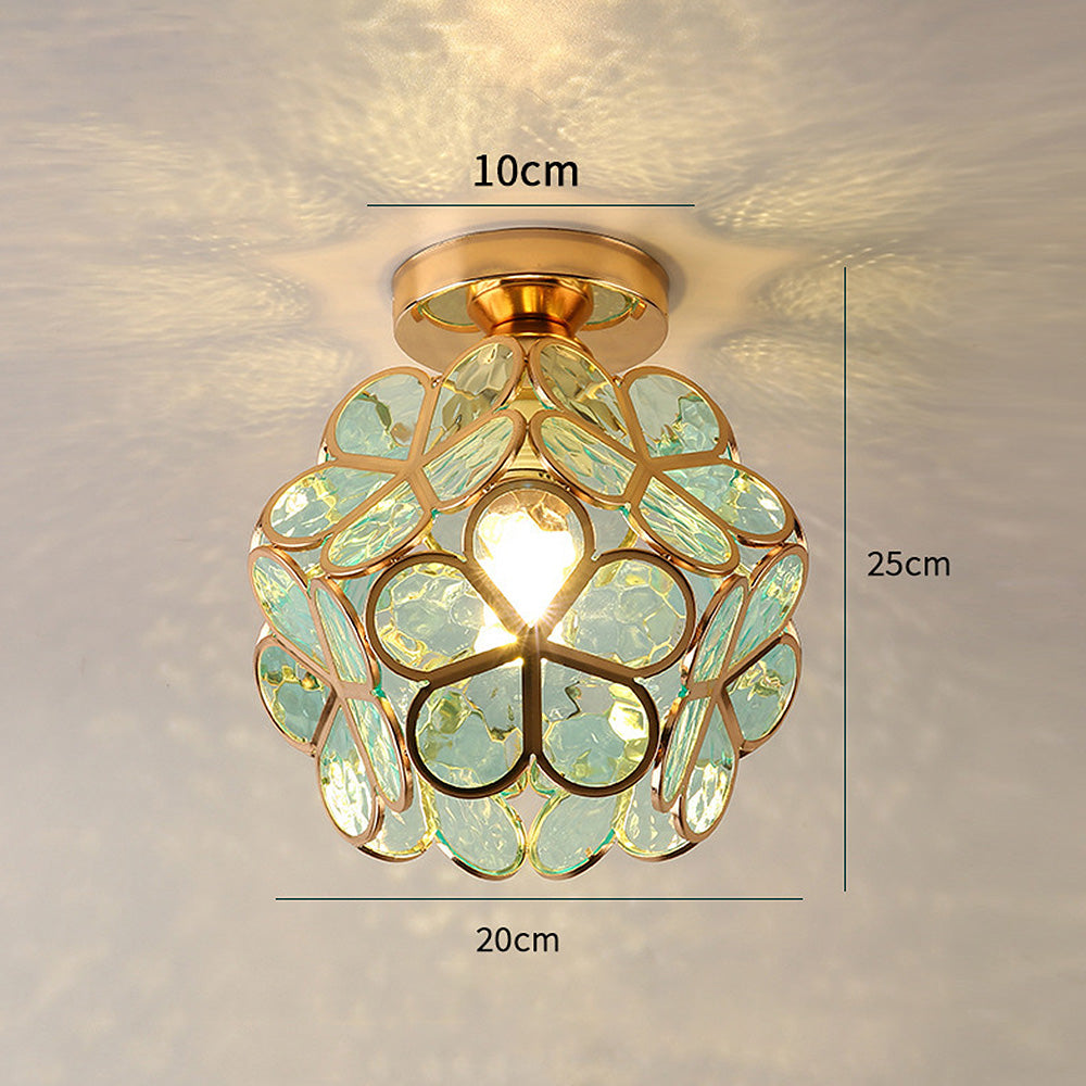 BowLift | Artistic Glass Ceiling Light with Floral Design - FlowerHall