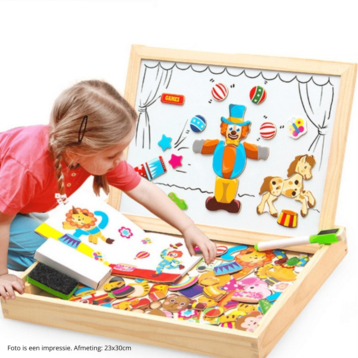 BowLift | ArtMagnet Board – Montessori Wooden Magnetic Drawing Board for Kids – Creativity & Learning