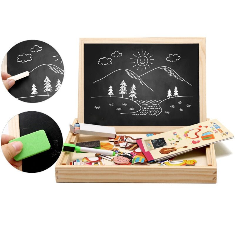 BowLift | ArtMagnet Board – Montessori Wooden Magnetic Drawing Board for Kids – Creativity & Learning
