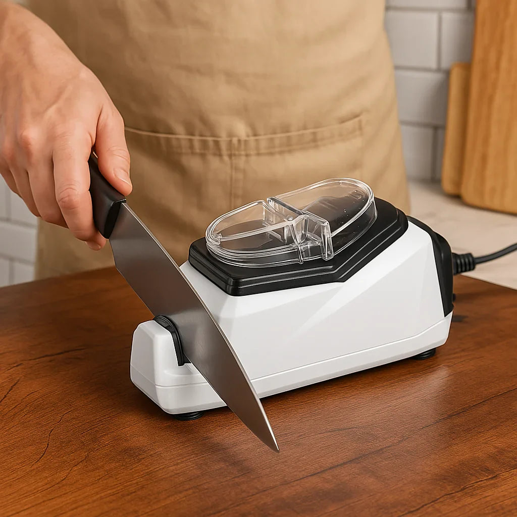 BowLift | Electric Knife Sharpener for Kitchen - Professional Grade, 2-Stage Sharpening System for All Knife Types
