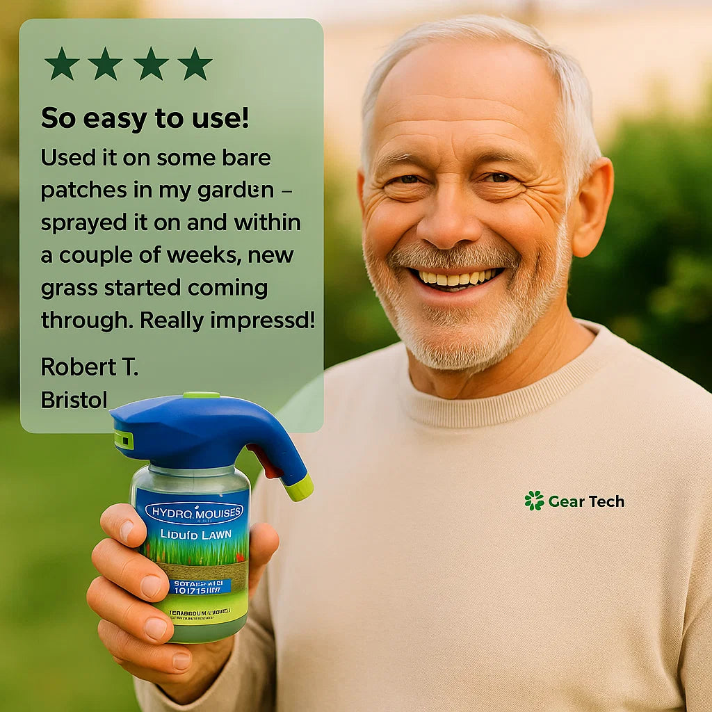 BowLift | Liquid Lawn Hydro Mousse Spray On Grass Seed | Easy Application for Patchy Lawns & High-Traffic Areas