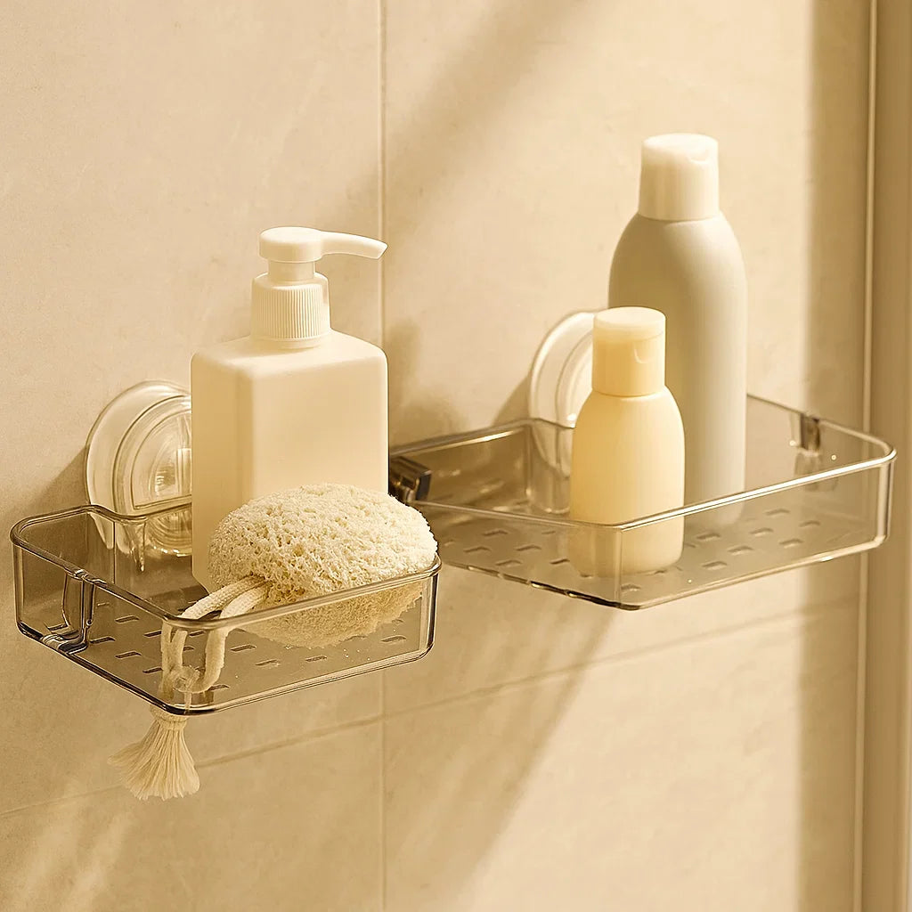 BowLift | Foldable Bathroom Suction Cup Shelf