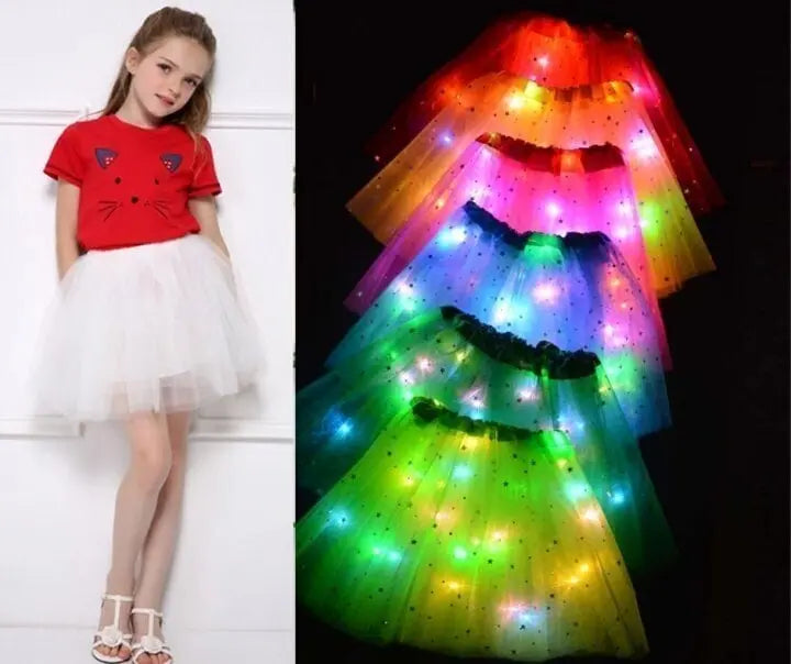 BowLift | Bright LED Tulle Skirt for Kids – Colorful, Magical Light Effect