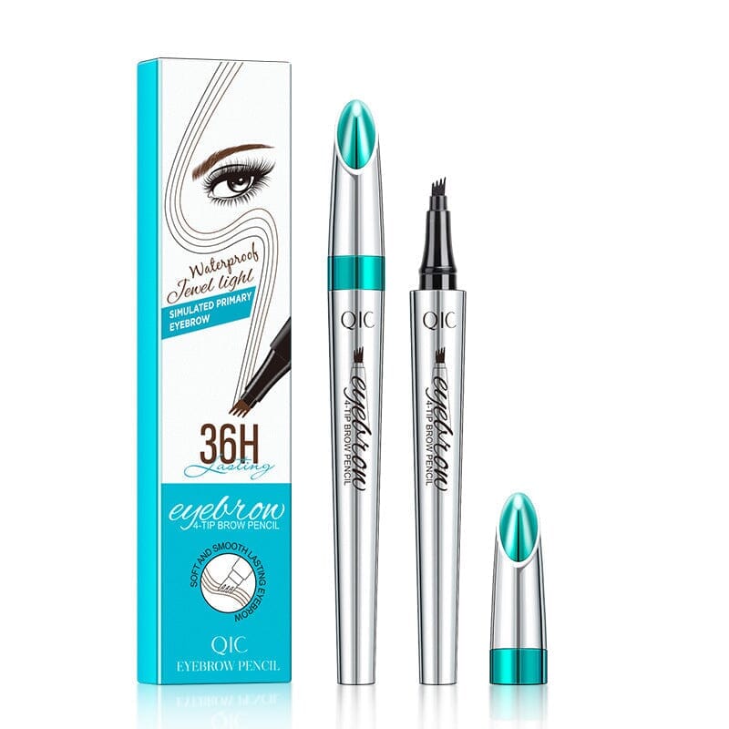 BowLift | Waterproof 3D Microblading Eyebrow Pencil with 4 Fork Tips