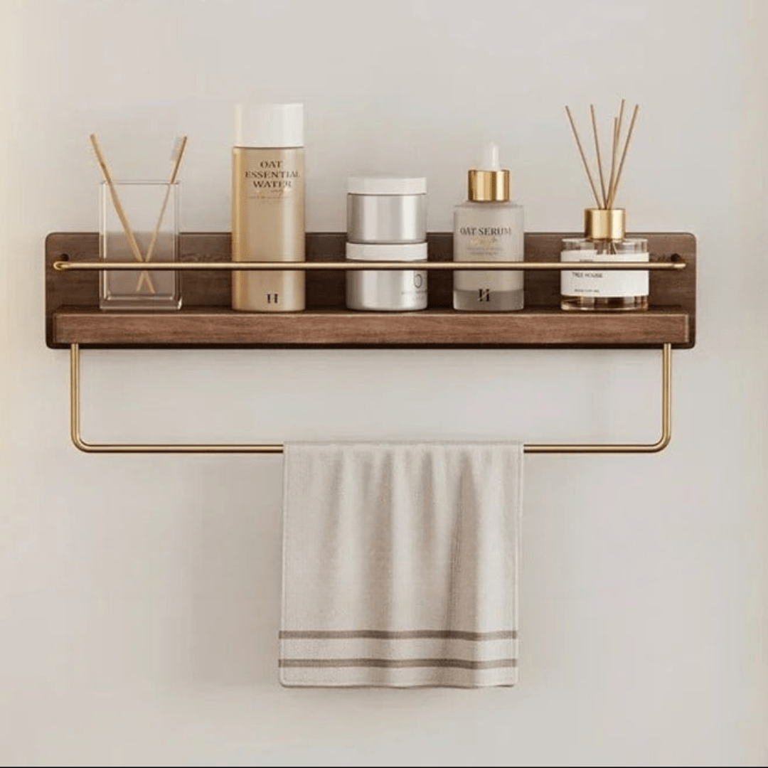 BowLift | BAMBOORA – Bamboo Wall-Mounted Coat Rack with Shelf for Smart Storage