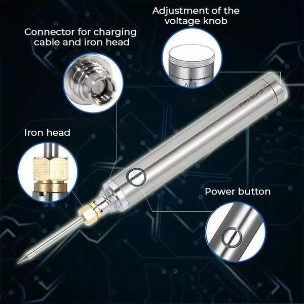 BowLift | Wireless Soldering Iron with Wireless Charging – Portable USB-powered Tool