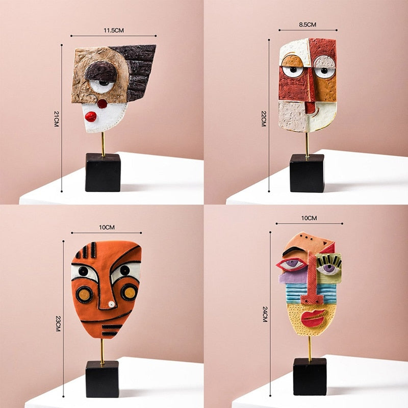 BowLift | Abstract Pop Art Face Home Sculpture
