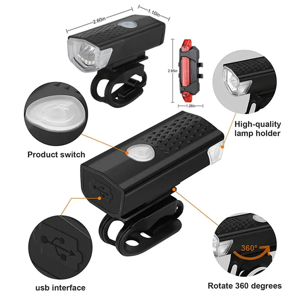 BowLift | BikeBeam – Rechargeable USB bike light with rear light for safe night rides