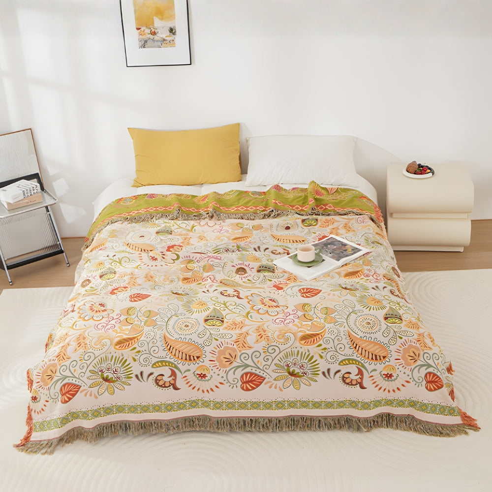 BowLift | Autumn Leaf Boho Reversible Blanket