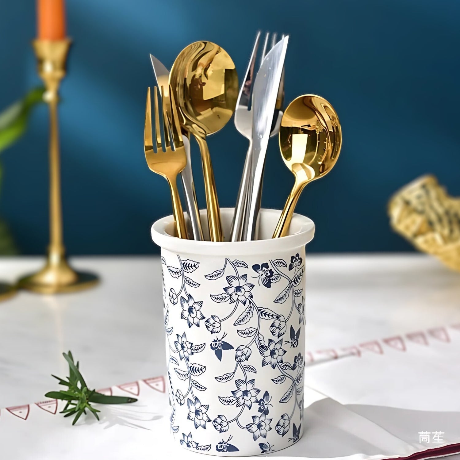 BowLift | Bloomfield Ceramic Utensil Holder Crock