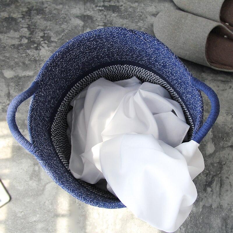 BowLift | CoastalNest Storage Baskets with Handles | Blue Coastal Decorative Baskets | Functional & Stylish Organization