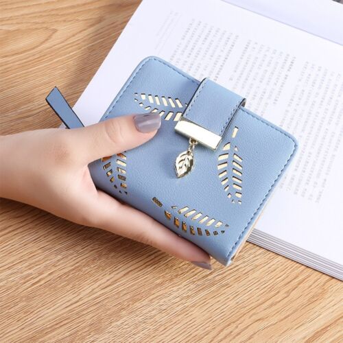BowLift | GoldenLeaf PU Leather Wallet with Leaf Charm Design