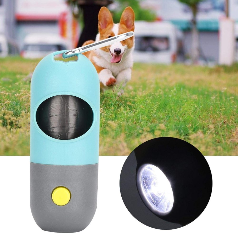 BrightPaws • LED Light Dog Poop Bags Dispenser - Dog Poop Bags Dispenser - BowLift