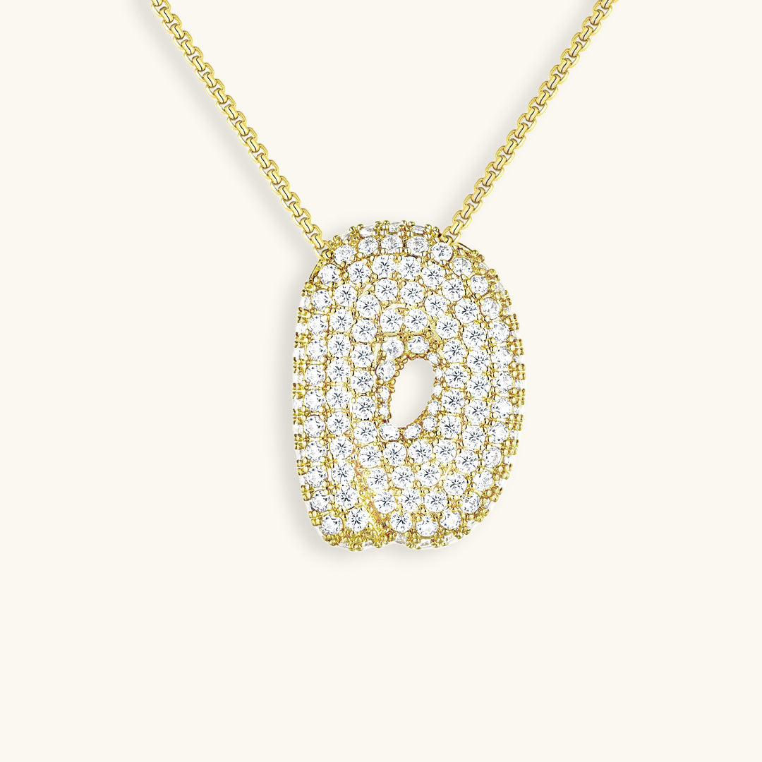 BowLift | Bubble Initial-Diamond-Necklace