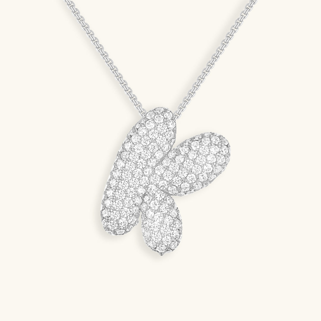 BowLift | Bubble Initial-Diamond-Necklace
