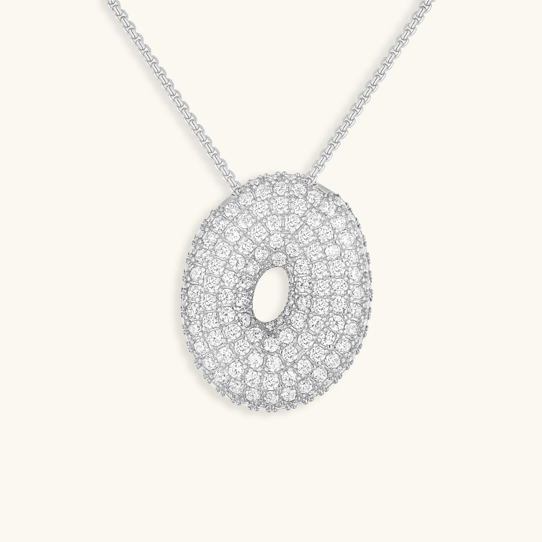 BowLift | Bubble Initial-Diamond-Necklace