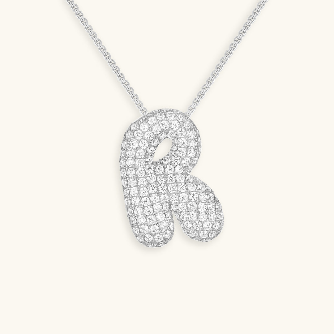 BowLift | Bubble Initial-Diamond-Necklace