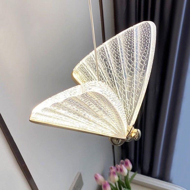BowLift | FlareWing – Artistic Butterfly-Shaped LED Pendant Light