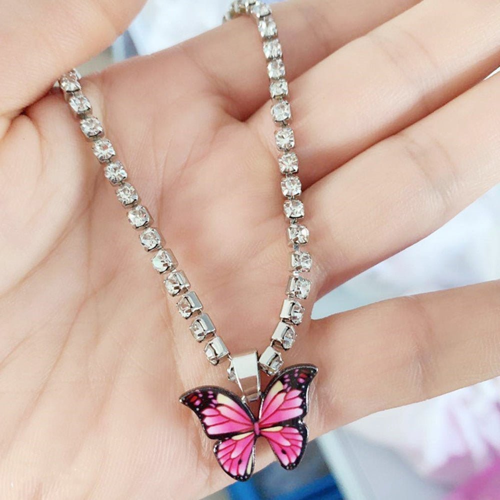 BowLift | Butterfly Rhinestone Anklet