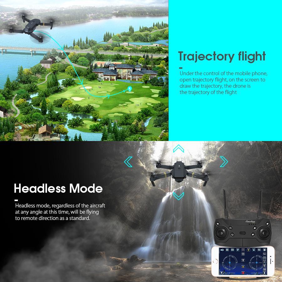 BowLift | Skyhawk HD Foldable Air Selfie Drone With Camera 2MP