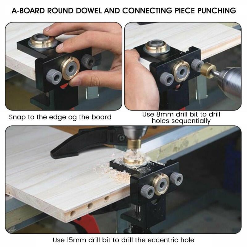 BowLift | 3 in 1 Adjustable Woodworking Drilling Locator Puncher Tools
