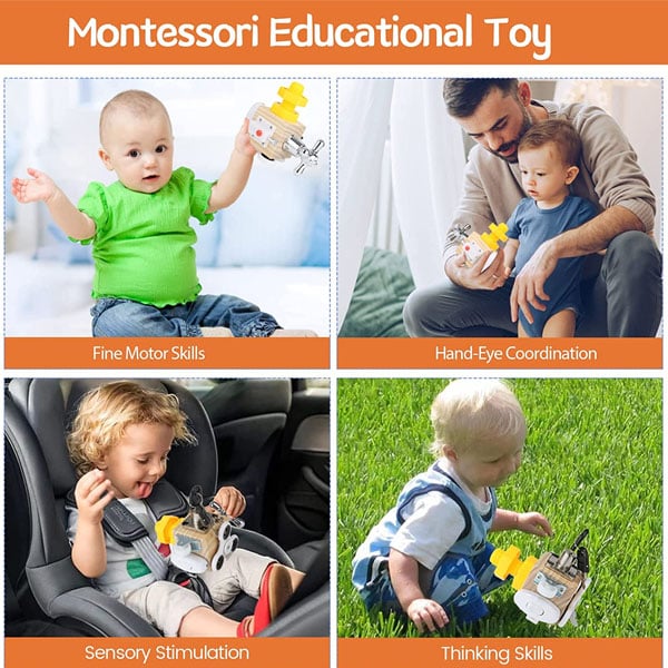 BowLift | Kids Sensory Busy Board Travel Toy