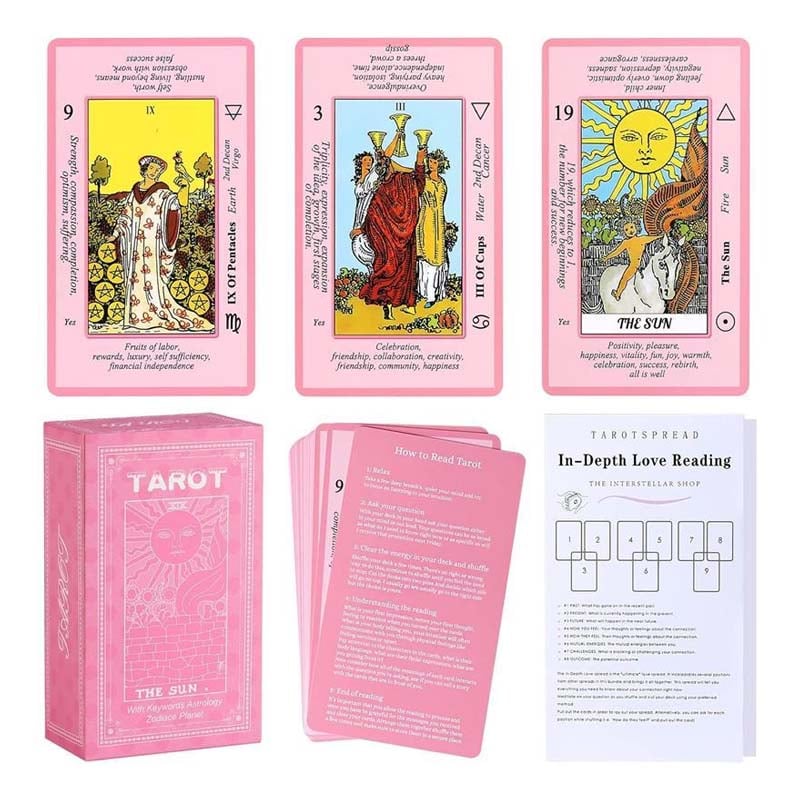 BowLift | Pink Tarot Card Deck Set
