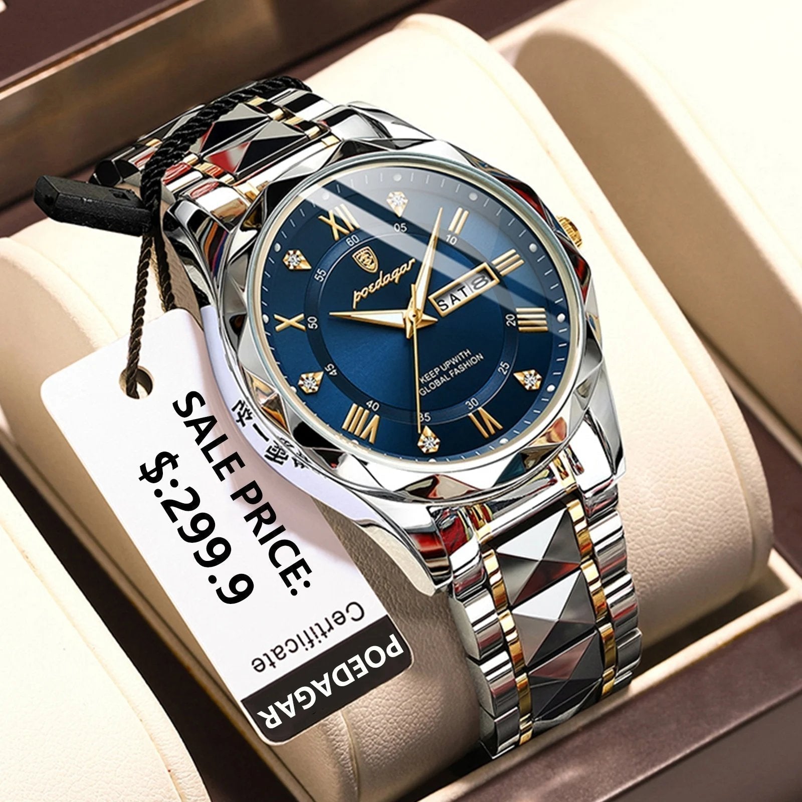 BowLift | Waterproof Luxury Men's Wristwatch by the Top Brand with Luminous Function