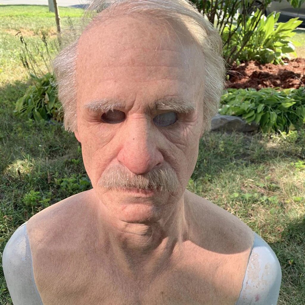 BowLift | Creepy Old Man Mask – Realistic Latex Halloween Mask for Adults