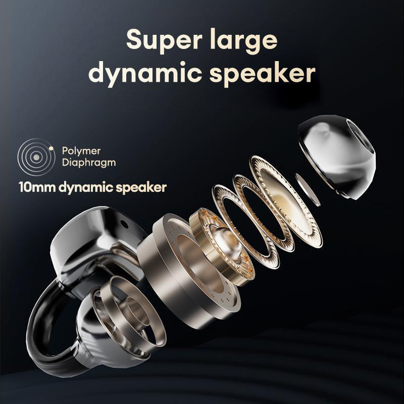 BowLift | Clip-On Ear LCD Full Color Touchscreen Audio Wireless Headphones